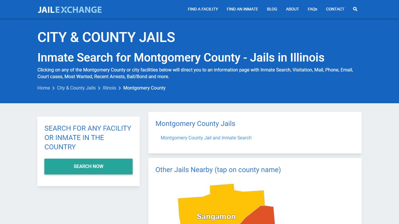 Inmate Search for Montgomery County | Jails in Illinois - Jail Exchange